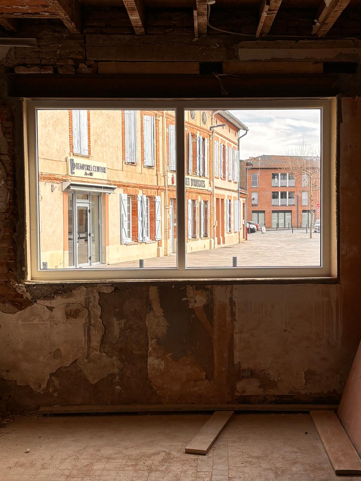 fenêtre chassis fixe pvc blanc